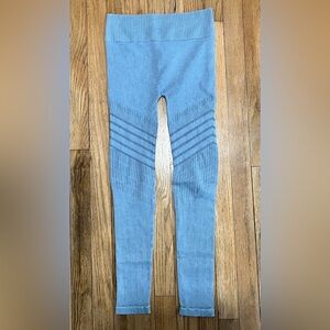 Nikibiki Seamless Ribbed Moto Leggings Light Blue One Size NB7780
